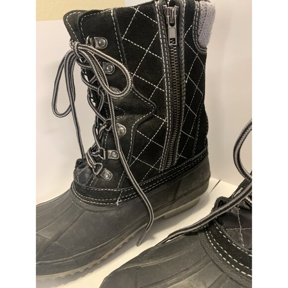 Khombu Davenport Winter Snow Boots Size 9 Leather - Picture 4 of 7